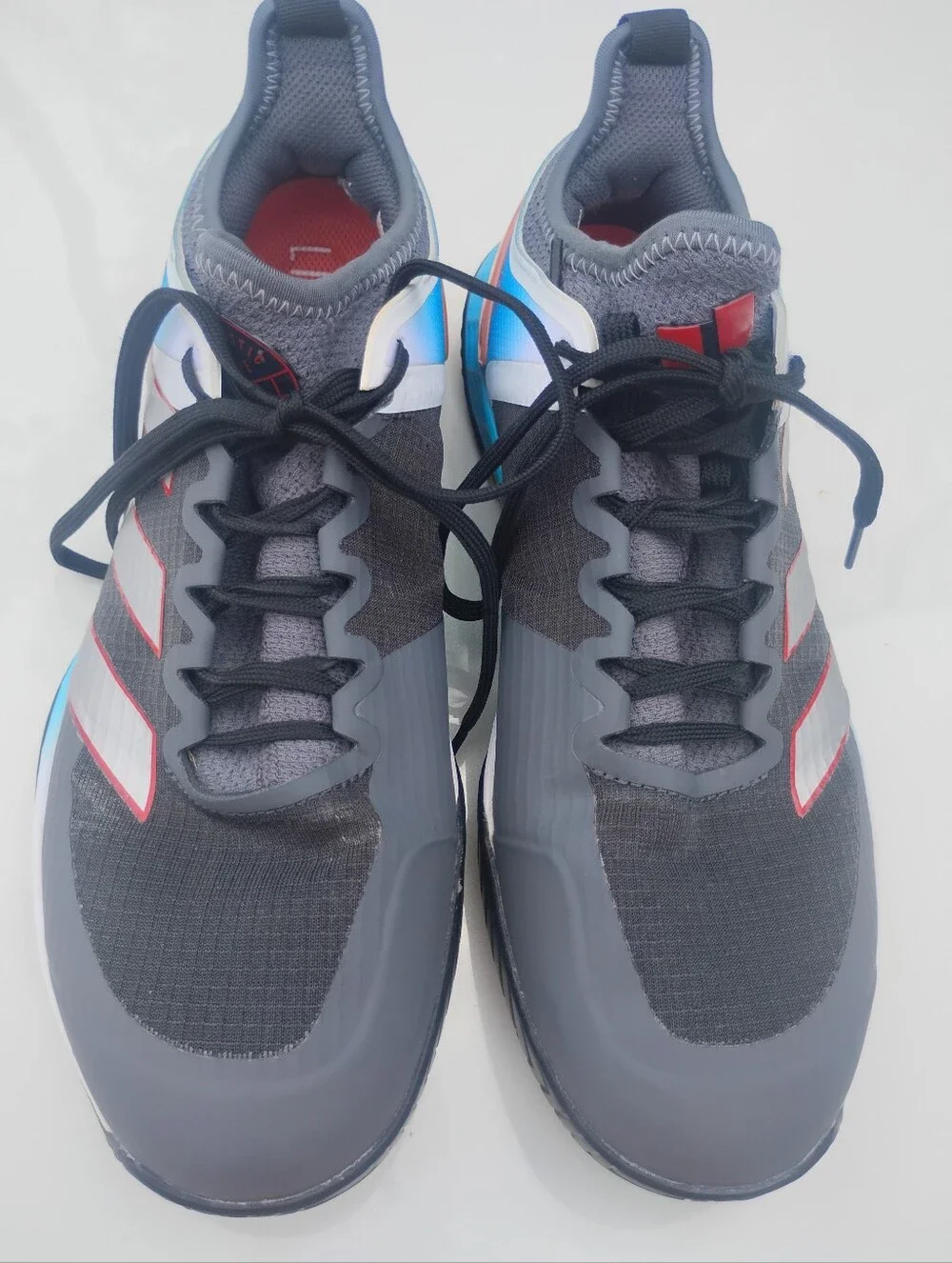 Adidas Adizero  Womens Size 8.5 Tennis Shoes Gray Blue Pickleball